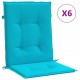 Kėdės pagalvėlės, 6vnt., turkio spalvos, audinys