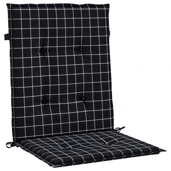 Kėdės pagalvėlės, 2vnt., audinys, su juodais langeliais