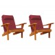 Adirondack kėdės pagalvėlės, 2vnt., vyno, oksfordo audinys