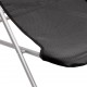 Paplūdimio kėdės, 2vnt., juodos, tekstilenas ir plienas