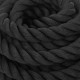 Jėgos virvė, juodos spalvos, 15m, 11kg, poliesteris