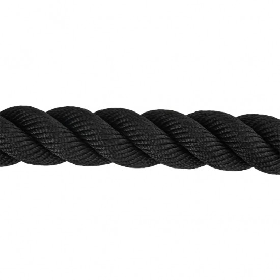 Jėgos virvė, juodos spalvos, 15m, 11kg, poliesteris