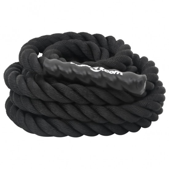 Jėgos virvė, juodos spalvos, 9m, 6,8kg, poliesteris