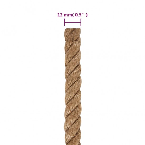 Džiuto virvė, 50m ilgio, 12mm storio