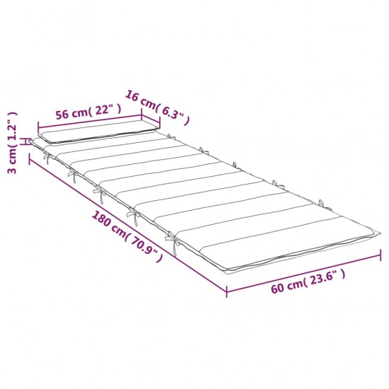 Saulės gulto čiužinukas, pilkas, 180x60x3cm, oksfordo audinys