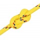 Valties virvė, geltonos spalvos, 16mm, 250m, polipropilenas