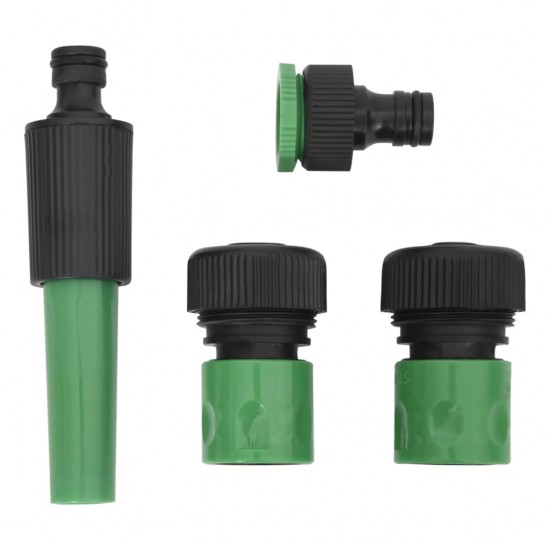 Sodo žarna su tvirtinimo detalių rinkiniu, žalia, 20m, PVC