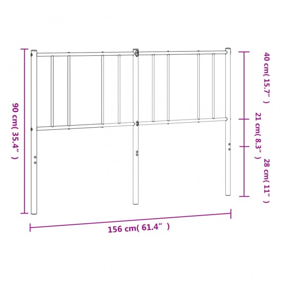 Metalinis galvūgalis, baltos spalvos, 150cm