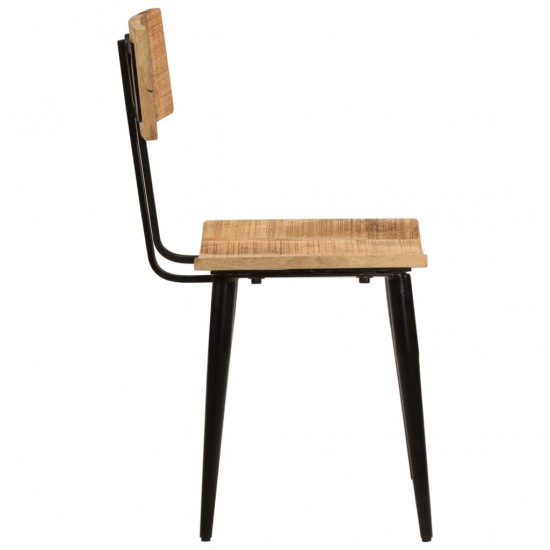 Valgomojo kėdės, 2vnt., 44x40x80cm, mango medienos masyvas