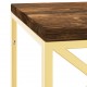 Kavos staliukas, nerūdijantis plienas ir perdirbta mediena