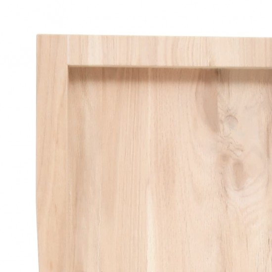 Sieninė lentyna, 80x30x6cm, neapdorotas ąžuolo medienos masyvas