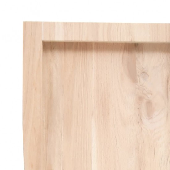 Sieninė lentyna, 80x50x4cm, neapdorotas ąžuolo medienos masyvas