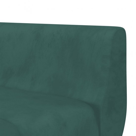 L formos sofa-lova, tamsiai žalia, 275x140x70cm, aksomas