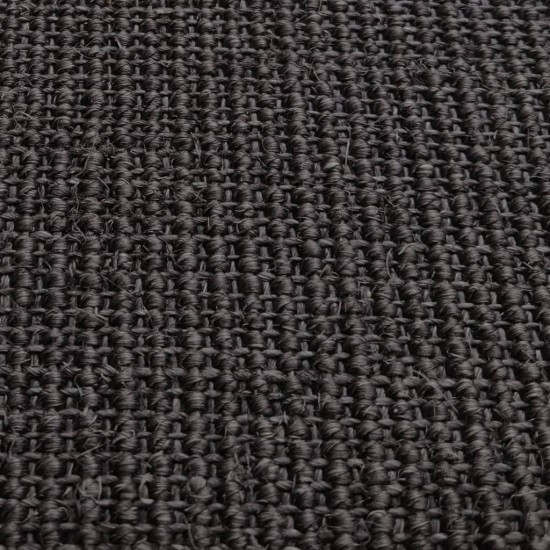 Sizalio kilimėlis draskymo stulpui, juodos spalvos, 80x300cm