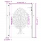Sodo vartai, 105x155cm, corten plienas, medžio dizaino