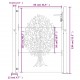 Sodo vartai, 105x130cm, corten plienas, medžio dizaino