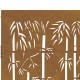 Sodo vartai, 85x200cm, corten plienas, bambuko dizaino