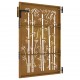 Sodo vartai, 85x150cm, corten plienas, bambuko dizaino
