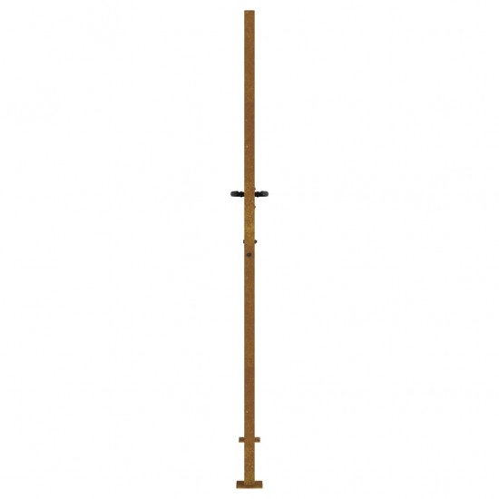 Sodo vartai, 105x205cm, corten plienas, bambuko dizaino