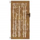 Sodo vartai, 85x175cm, corten plienas, bambuko dizaino