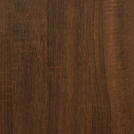 Naktinė spintelė, ruda ąžuolo, 30x60x60cm, apdirbta mediena
