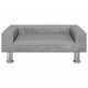 Vaikiška sofa, šviesiai pilkos spalvos, 70x45x26,5cm, aksomas