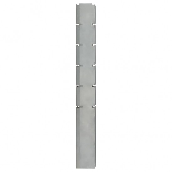 Sodo tvoros stulpai, 20vnt., sidabriniai, 160cm, plienas