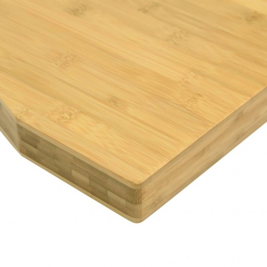 Rašomojo stalo stalviršis, 100x60x4cm, bambukas