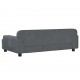 Vaikiška sofa, tamsiai pilkos spalvos, 90x53x30cm, aksomas