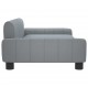 Vaikiška sofa, šviesiai pilkos spalvos, 90x53x30cm, audinys