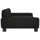 Vaikiška sofa, juodos spalvos, 90x53x30cm, dirbtinė oda