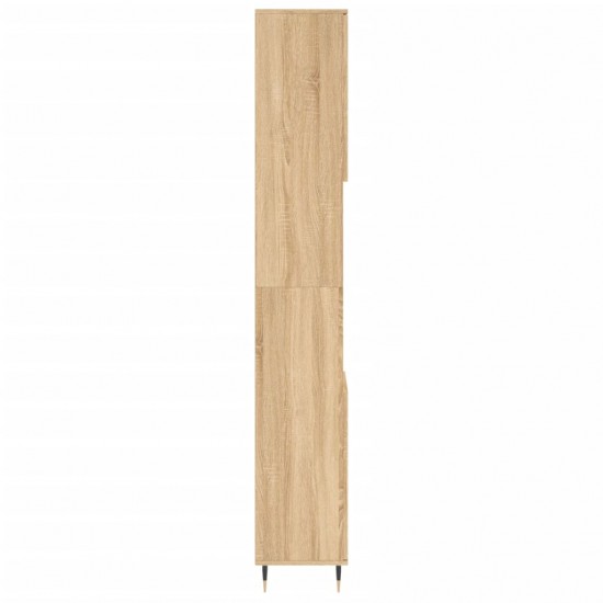 Vonios kambario spintelė, ąžuolo, 30x30x190cm, apdirbta mediena