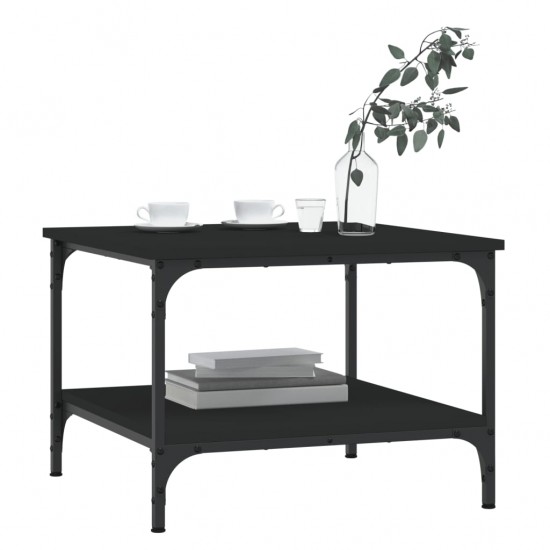 Kavos staliukas, juodos spalvos, 55x55x40cm, apdirbta mediena