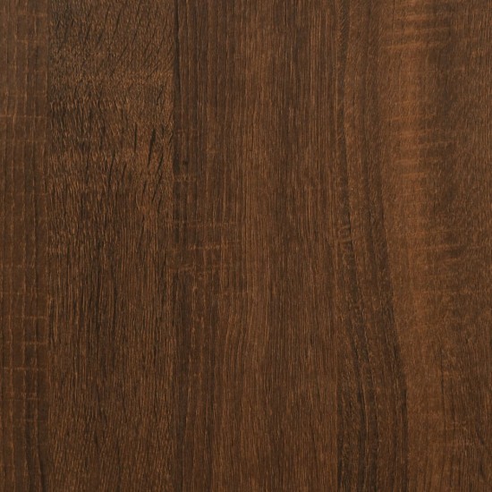 Vinilinių plokštelių spintelė, ruda, 100x38x48cm, mediena