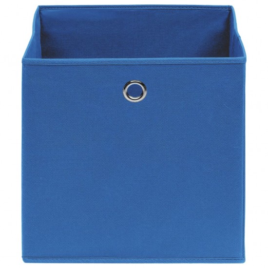 Daiktadėžės, 4vnt., mėlynos spalvos, 32x32x32cm, audinys