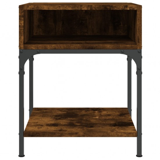 Naktiniai staliukai, 2vnt., dūminio ąžuolo, 40x41x50cm, mediena
