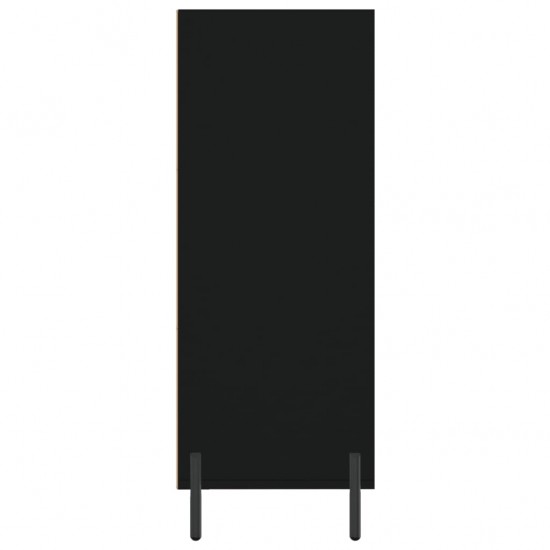 Spintelė su lentynomis, juoda, 69,5x32,5x90cm, apdirbta mediena