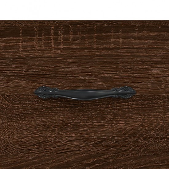 Naktinė spintelė, ruda ąžuolo, 40x35x47,5cm, apdirbta mediena