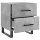 Naktinės spintelės, 2vnt., betono pilkos, 40x35x47,5cm, mediena