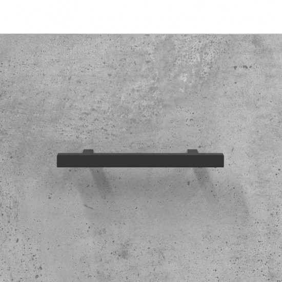 Naktinės spintelės, 2vnt., betono pilkos, 40x35x47,5cm, mediena