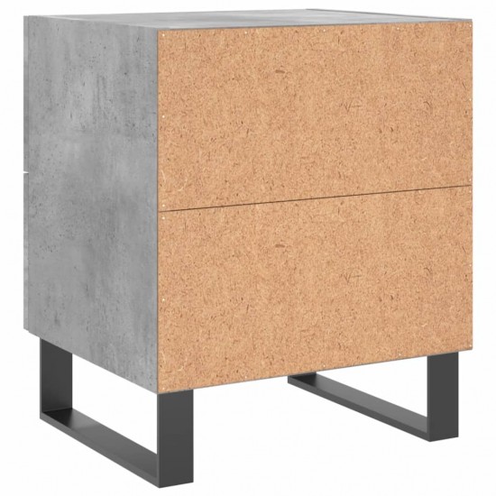 Naktinė spintelė, betono pilka, 40x35x47,5cm, apdirbta mediena