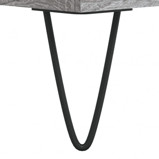 Kavos staliukas, pilkas ąžuolo, 80x80x36,5cm, apdirbta mediena