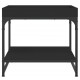 Kavos staliukas, juodas, 49,5x49,5x45cm, apdirbta mediena