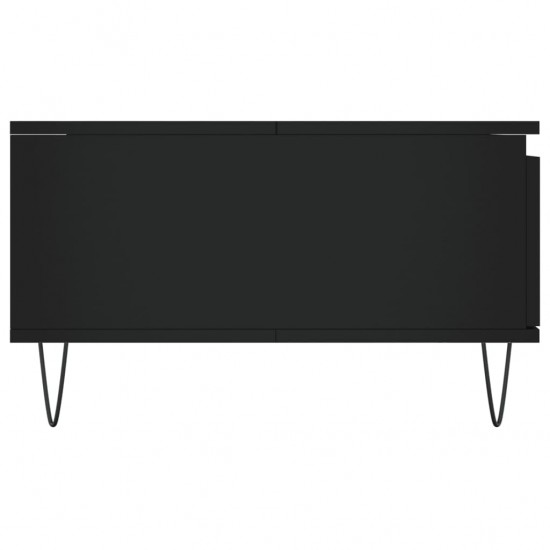 Kavos staliukas, juodos spalvos, 90x60x35cm, apdirbta mediena