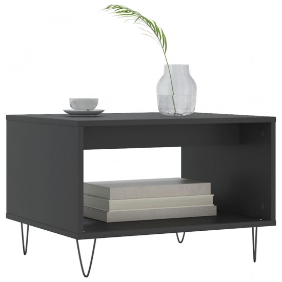 Kavos staliukas, juodos spalvos, 60x50x40cm, apdirbta mediena