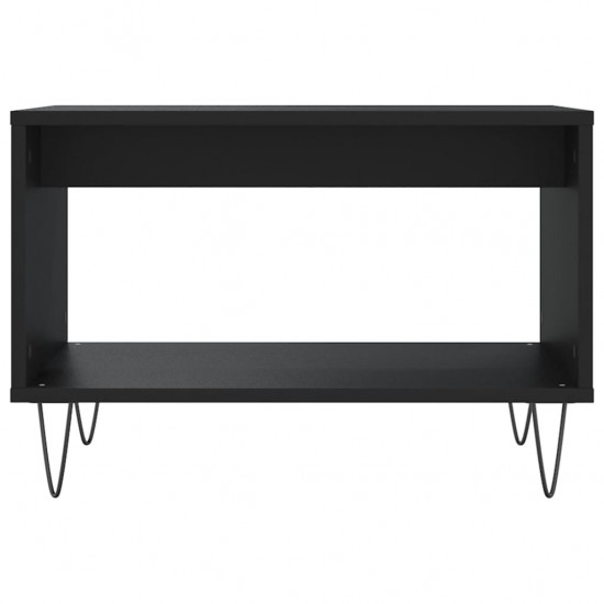 Kavos staliukas, juodos spalvos, 60x50x40cm, apdirbta mediena