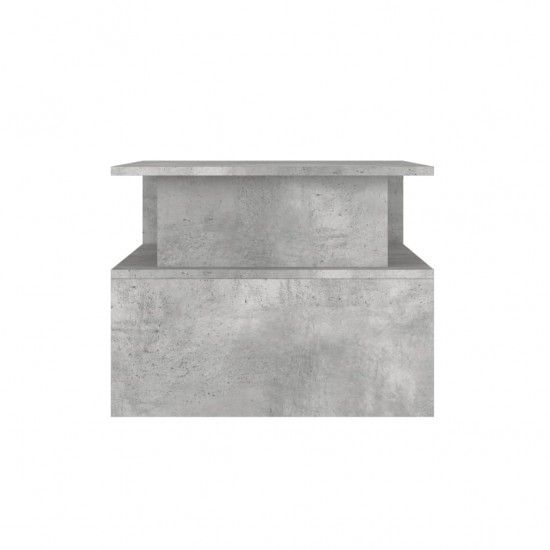 Kavos staliukas, betono pilkas, 90x55x42,5cm, apdirbta mediena