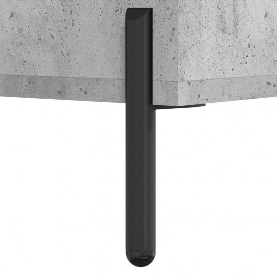 Kavos staliukas, betono pilkas, 102x50x40cm, apdirbta mediena