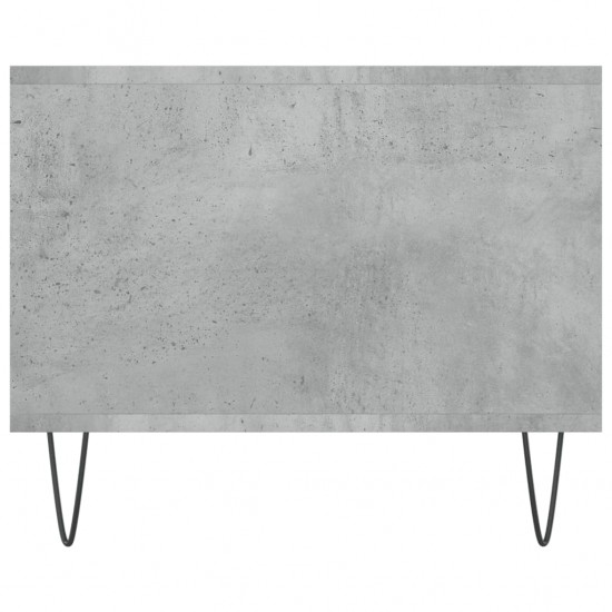 Kavos staliukas, betono pilkas, 102x50x40cm, apdirbta mediena