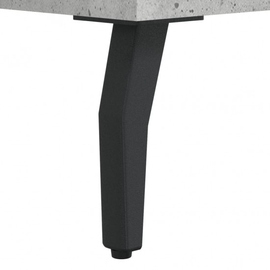 Kavos staliukas, betono pilkas, 50x50x40cm, apdirbta mediena